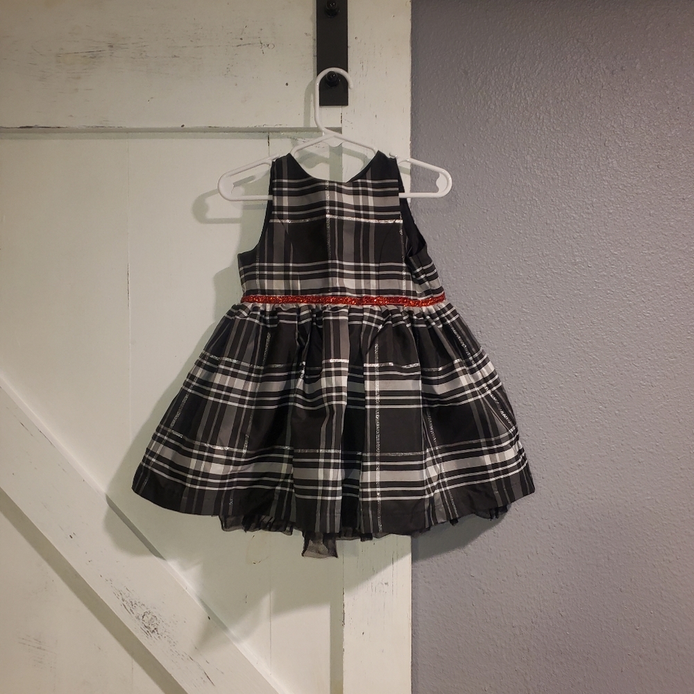 Black and white plaid Holiday dress
